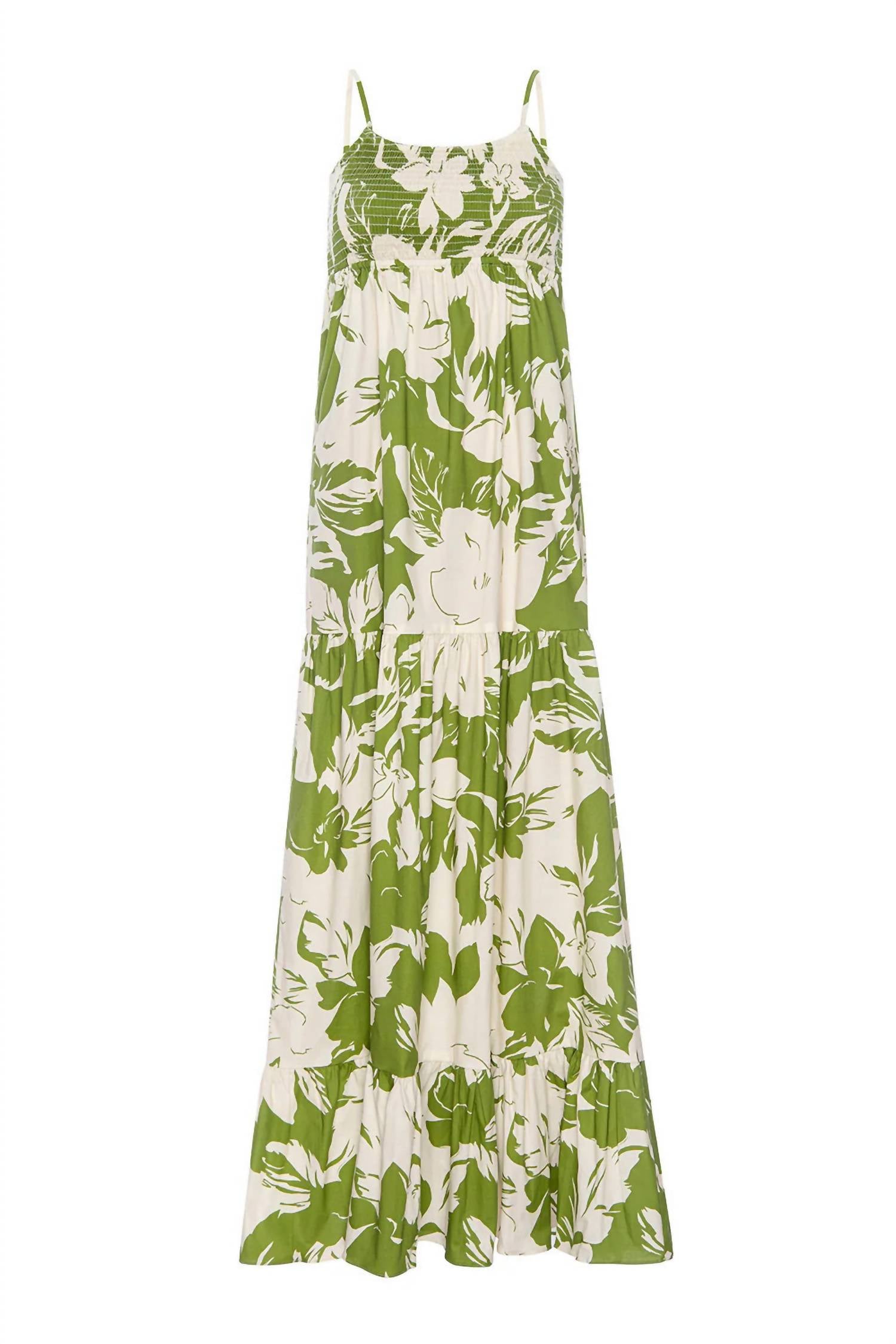 Misa Los Angeles Carmela Dress in green goddess poplin - women's dress - view 4