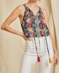 Andree By Unit - Desert Bloom Embroidered Tank