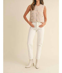 Mable - Button Down Sweater Vest
