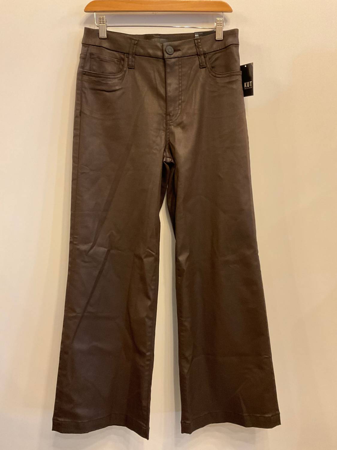 KUT FROM THE KLOTH Women's High Rise Meg Pants in chocolate - women's pants