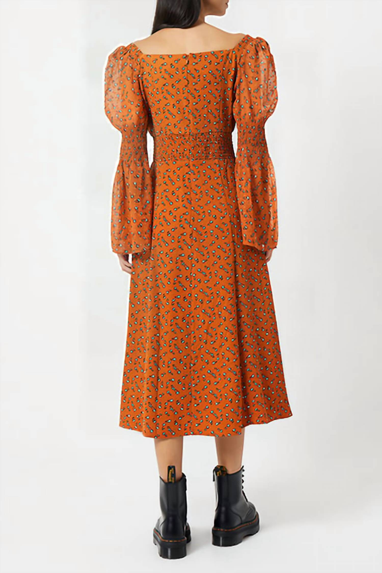 French Connection - Francine Callie Smock Midi Dress