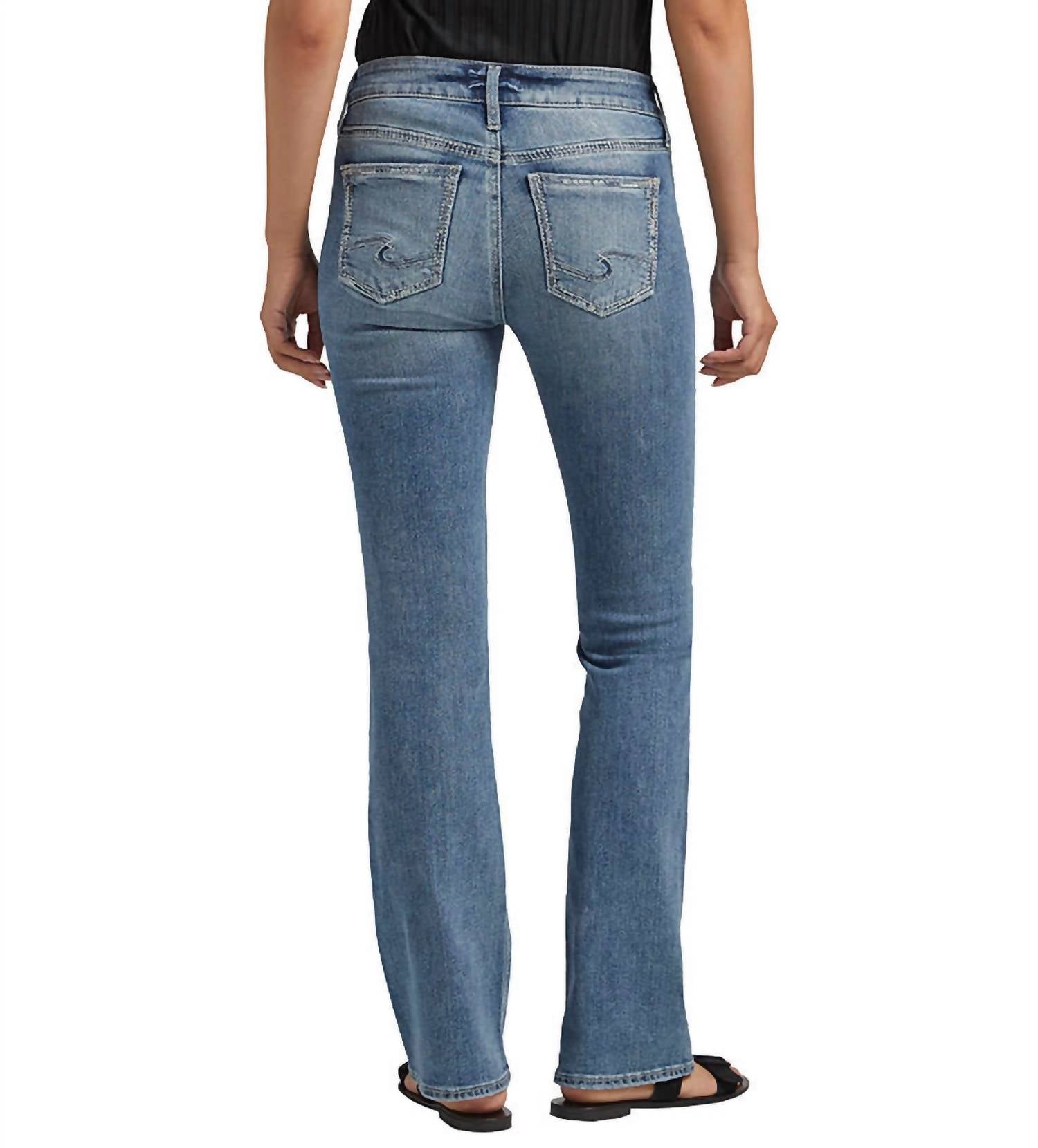 Silver Jeans Co - Suki Curvy Fit Mid Rise Bootcut Jeans