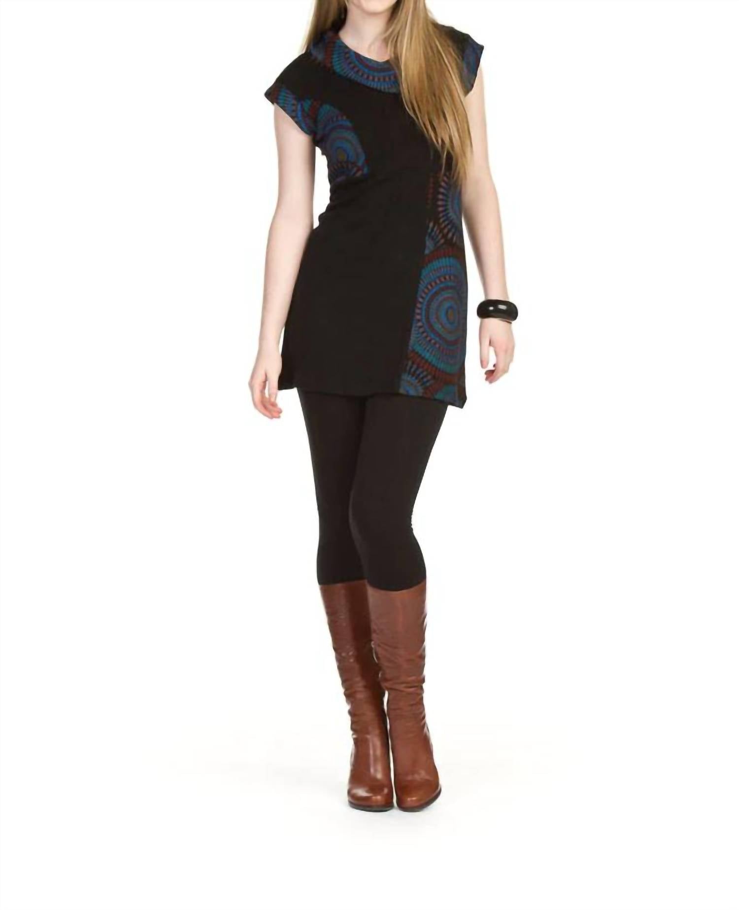 Papillon - Patch Circle Print Dress