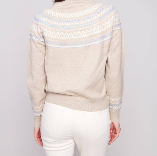 Charlie B - Apres Ski Jacquard Crew Neck Sweater