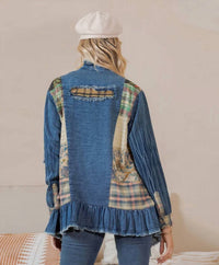 Young Threads - Denim Patchwork Jacket