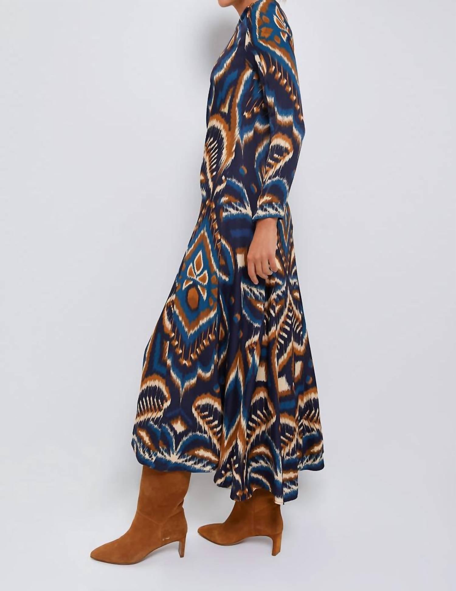 Farm Rio - Pineapple Ikat Maxi Dress