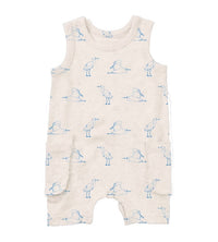 Polished Prints - Egret Pocket Playsuit