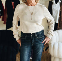 Little Daisy Closet - The Quiet Ease Ribbed Top