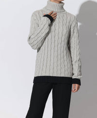 Lusana - Freda Knitted Cable Sweater