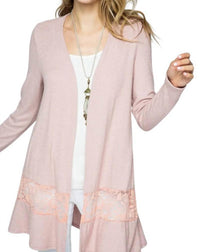 Vocal Apparel - Cardigan With Lace Detail