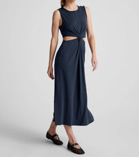 Beyond Yoga - Around The World Front Twist Midi Dress