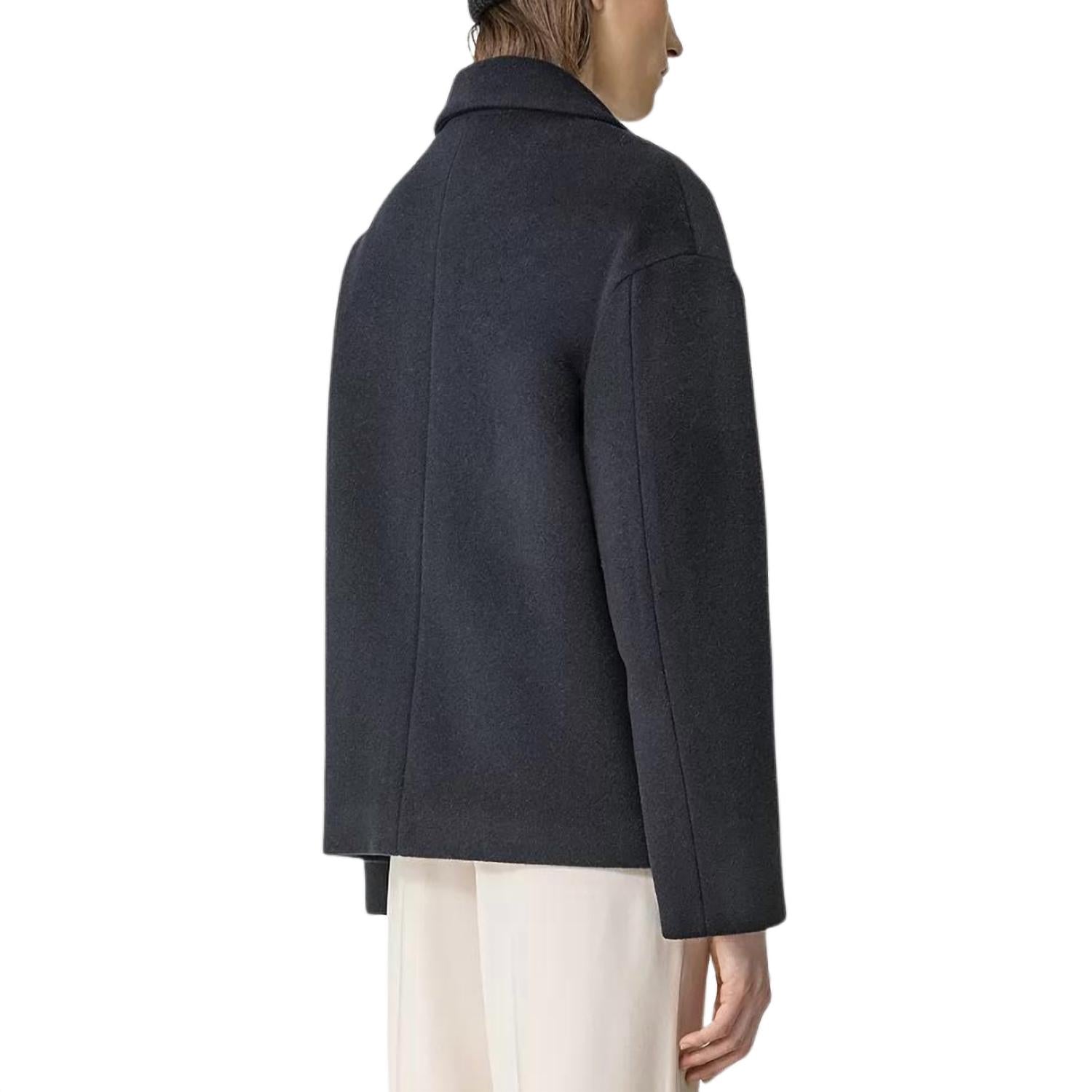 Forte Forte - Mixed Cashmere Velour Cloth Peacoat