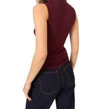 Project Social T - Domino Lurex Mock Neck Tank