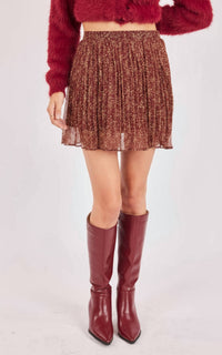 Sadie & Sage - Candlelight Pleated Mini Skirt