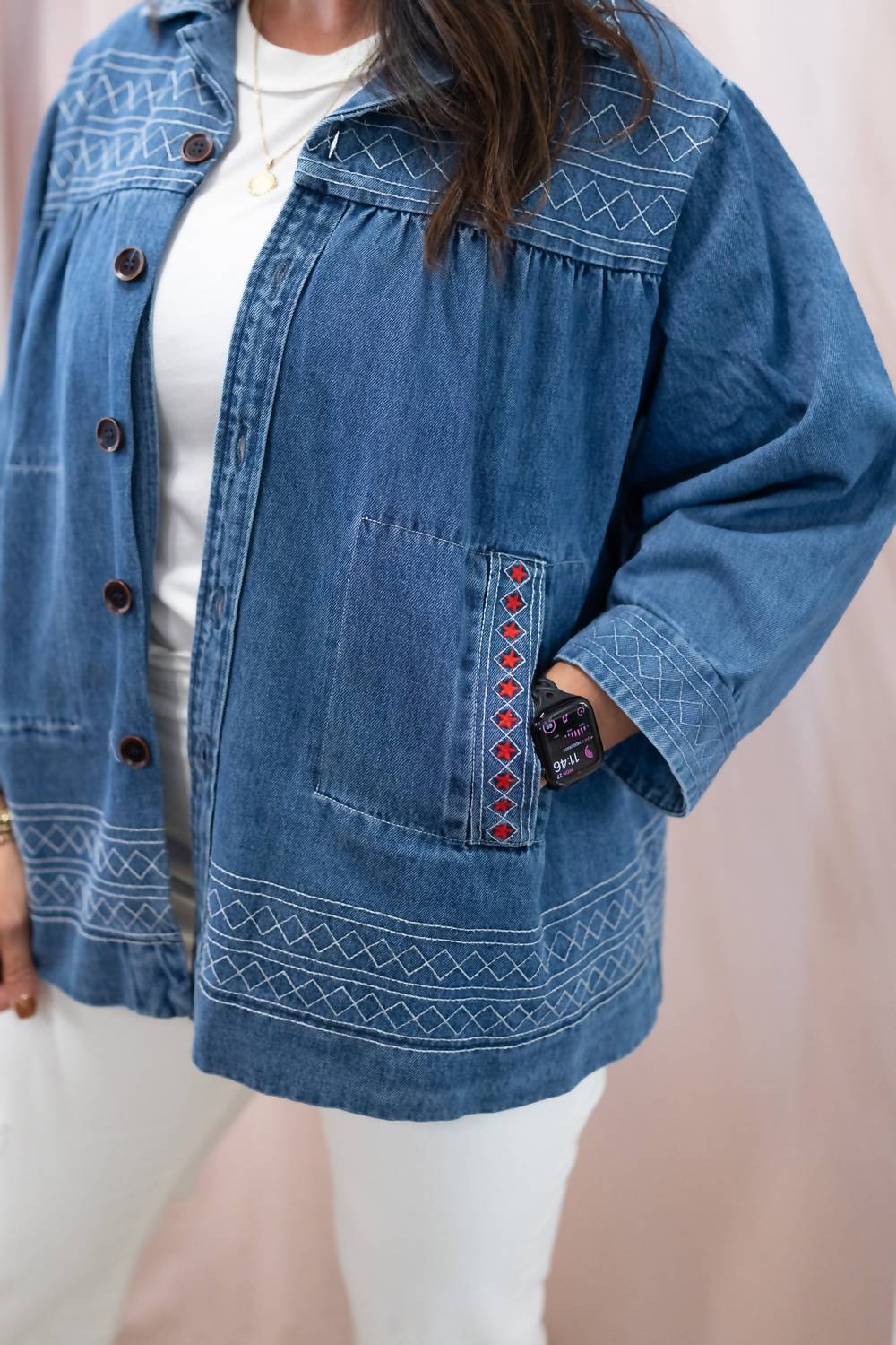 Blue B - Beth Embroidered Denim Jacket