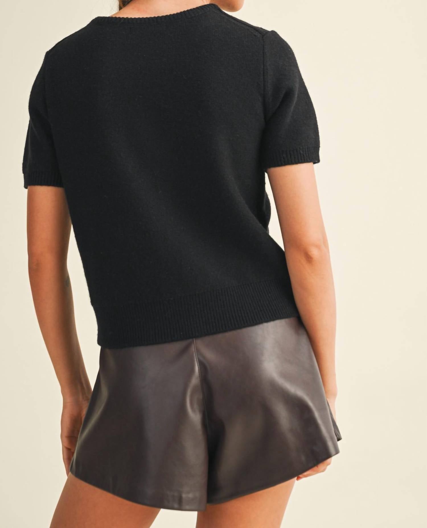 Mustard Seed - Short Sleeve Crewneck Sweater
