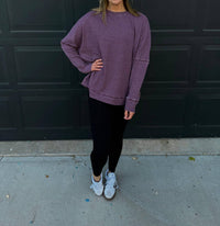 Mono B - Waffle Ribbed Pullover