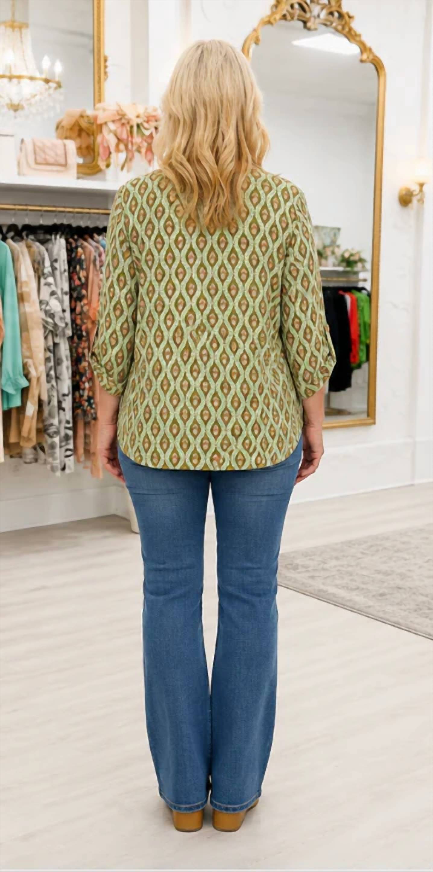 Dear Scarlett - Lizzy 3/4 Length Sleeve Top