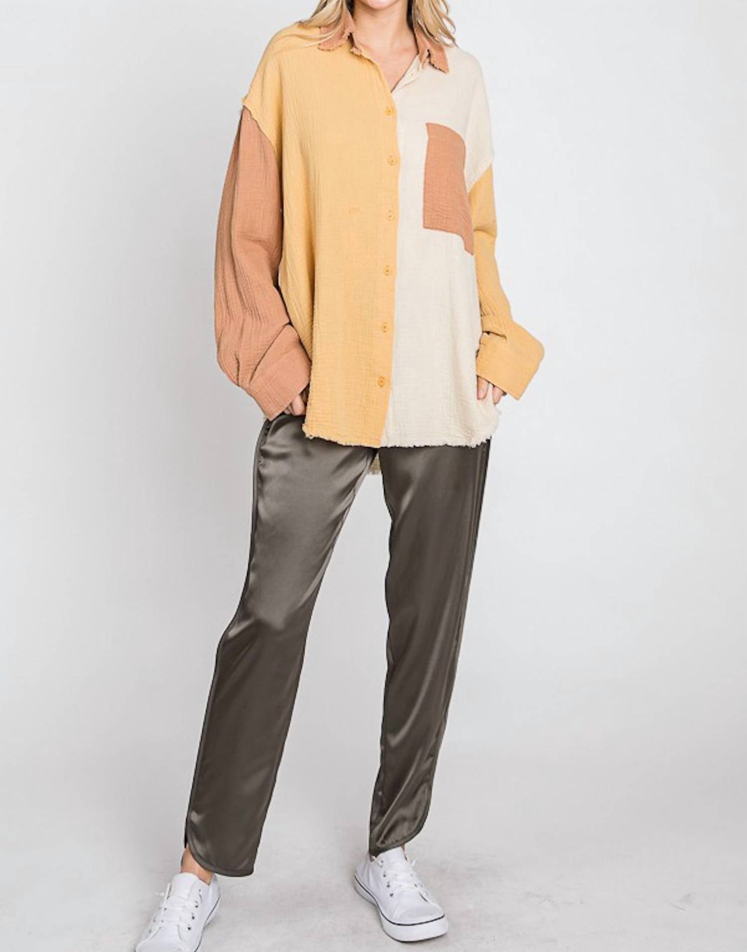 Geegee - Daffodil Button Front Shirt