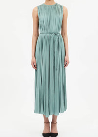 Ulla Johnson Fianna Pleated Midi Dress in sea glass - women's dress