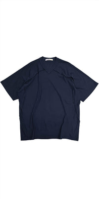 6397 Inside Out V-neck Top in ink - women's shirt - view 8
