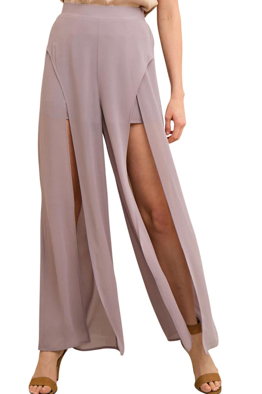 Entro - Solid Slit Maxi Short Pant