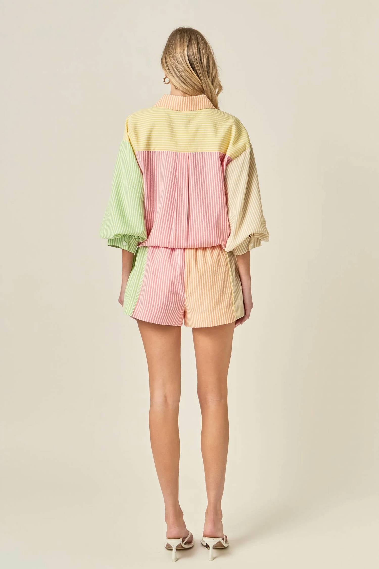 English Factory - Candy Stripe Shorts