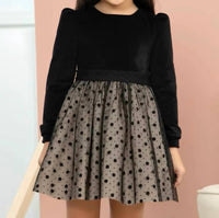 Abel & Lula - Flocked Tulle Dress