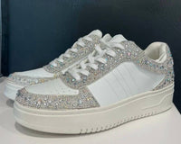 Hey Girl By Corkys - Women's Clear Rhinestone Sneakers