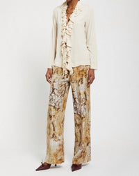 Ottod'Ame - Patterned Fluid Pants