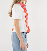 Emily Mccarthy - Britt Elastic Puff Sleeve Top