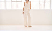 Kulson Blaire Tank Top in ecru - women's tank top - detail view