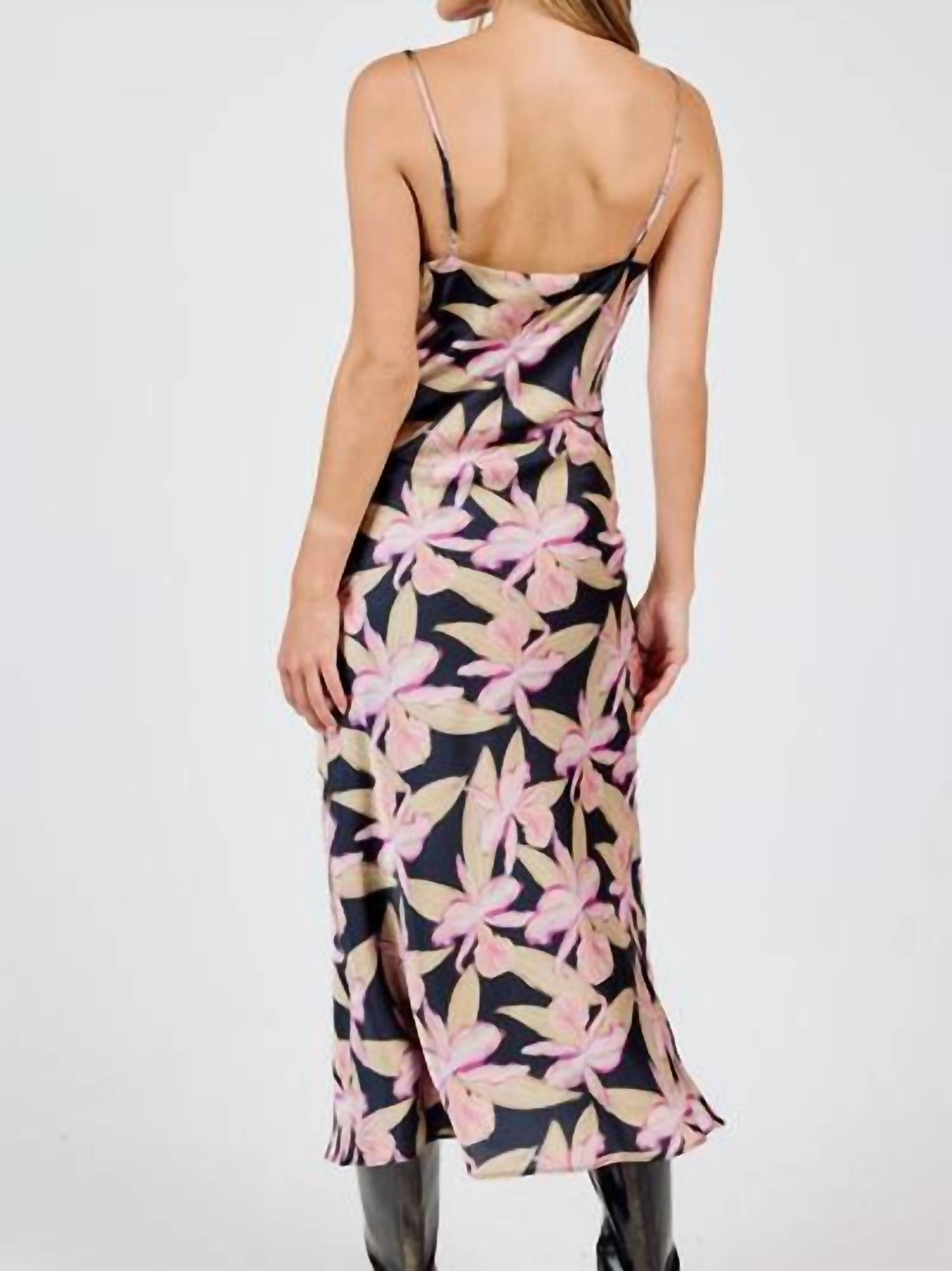 Sadie & Sage - Candlelight Cowl Neck Midi Dress