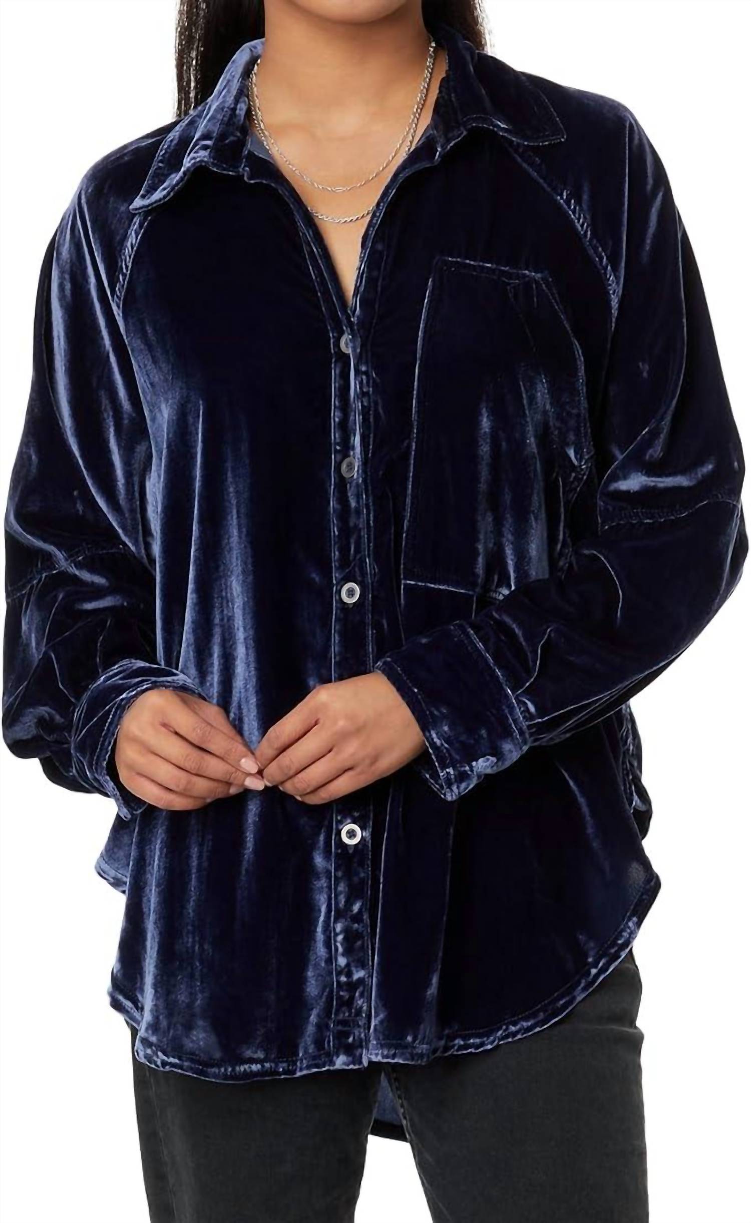 Free People - Night Skies Velvet Top