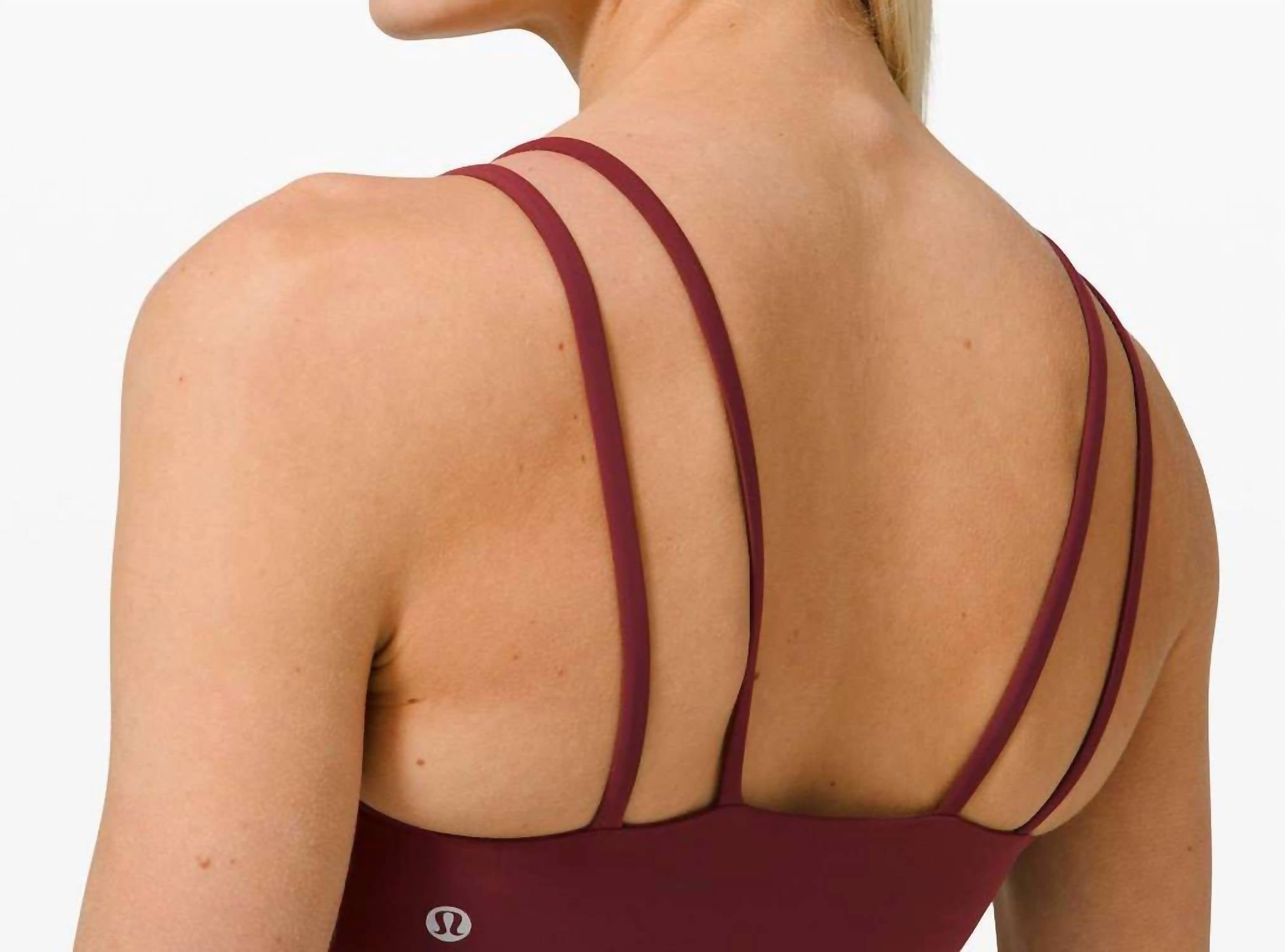 lululemon Like a Cloud Light Support Bra in red merlot - women's intimate - view 4