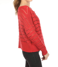 Planet By Lauren G. - Loomed Boatneck Sweater