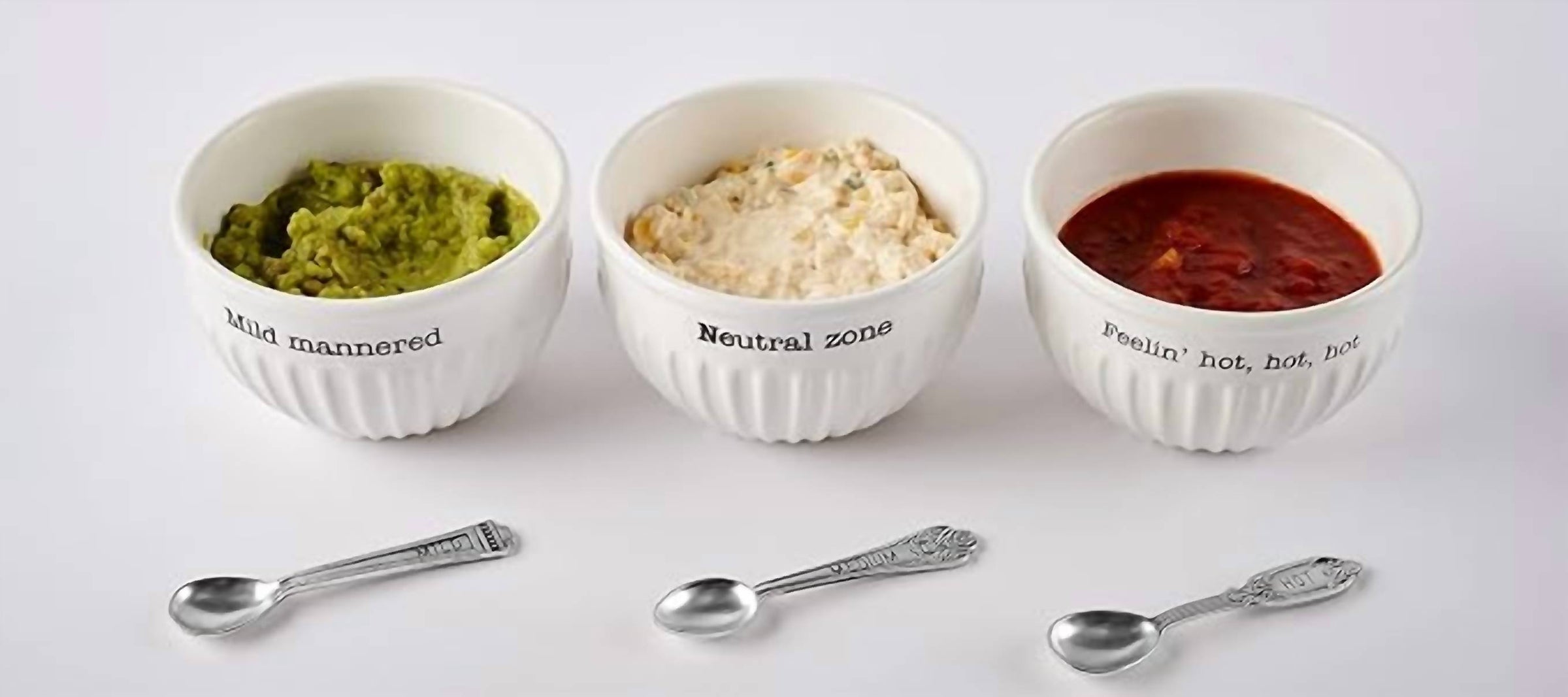 Mudpie - Mild, Medium, And Hot Dip Bowl Set