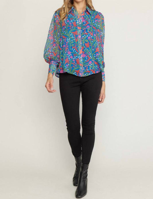 Entro - Garden of Eden Floral Top