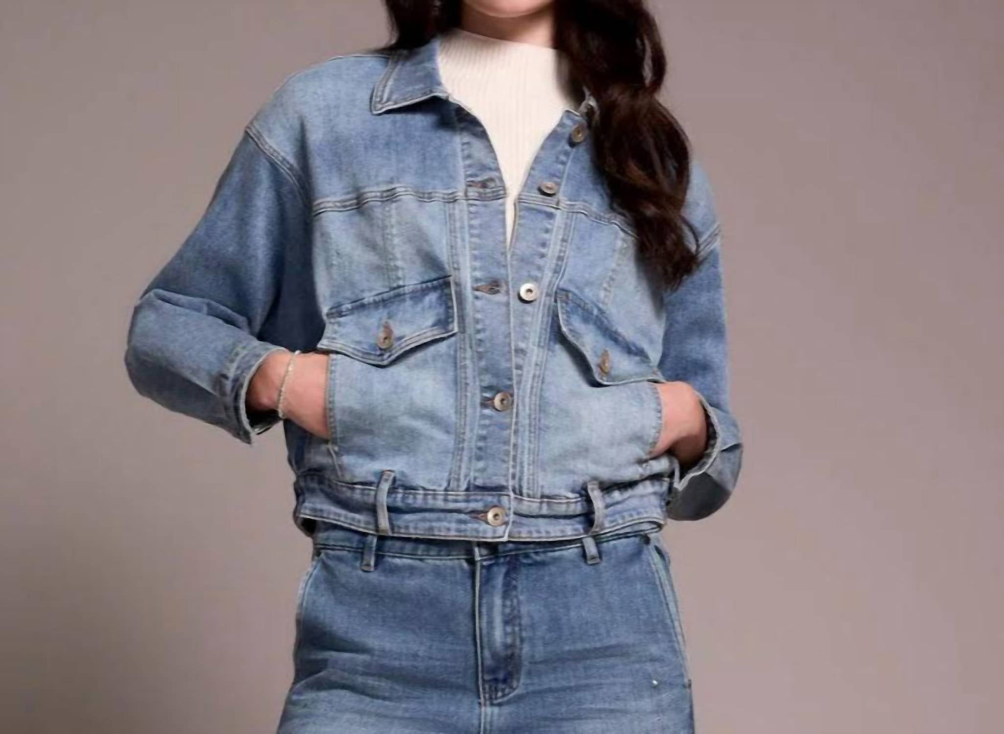 Tribal - Classic Drop Shoulder Denim Jacket