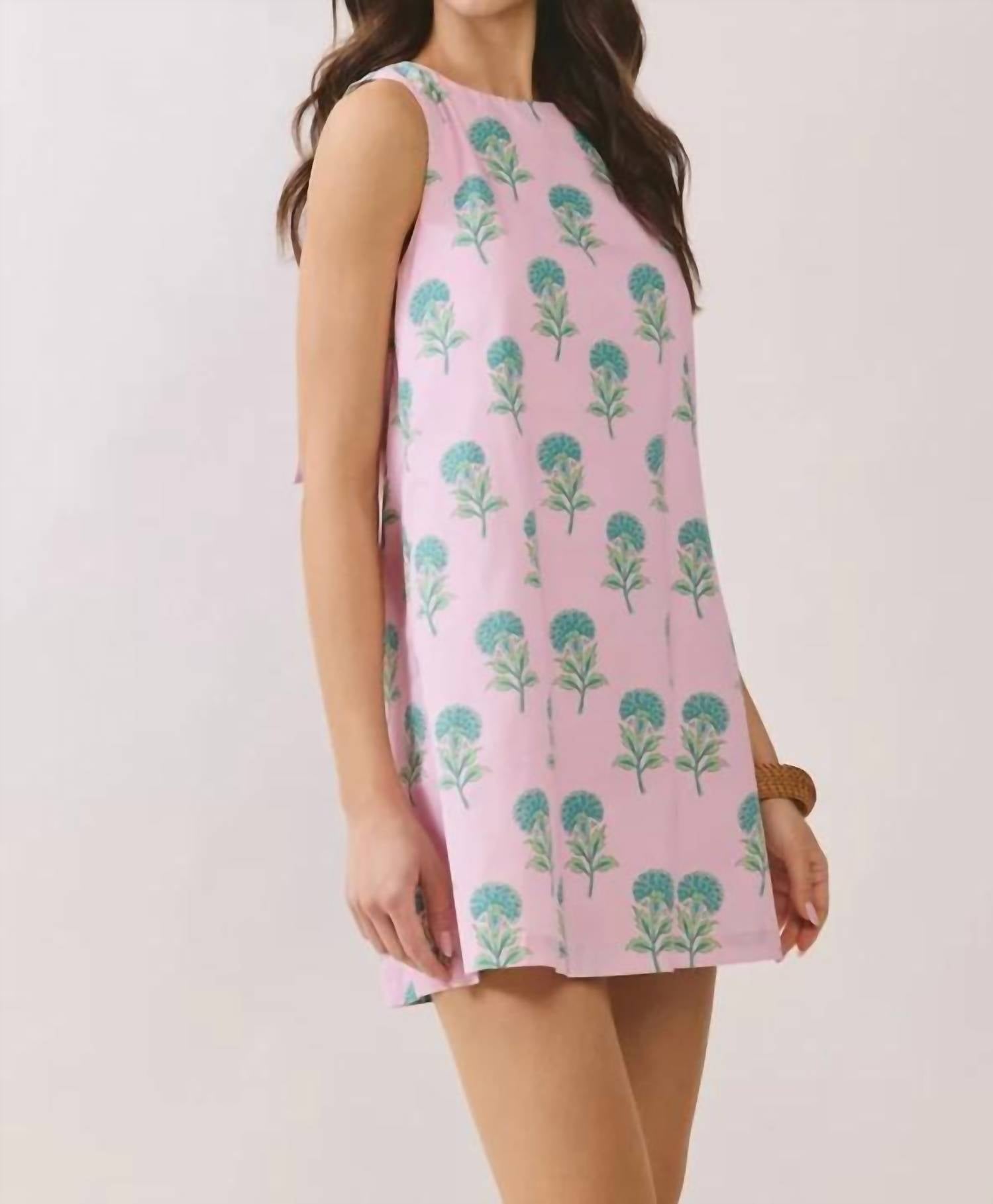 Tcec - Beaufort Block Print Bow Dress
