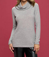 Renee C - Turtleneck Tunic Top