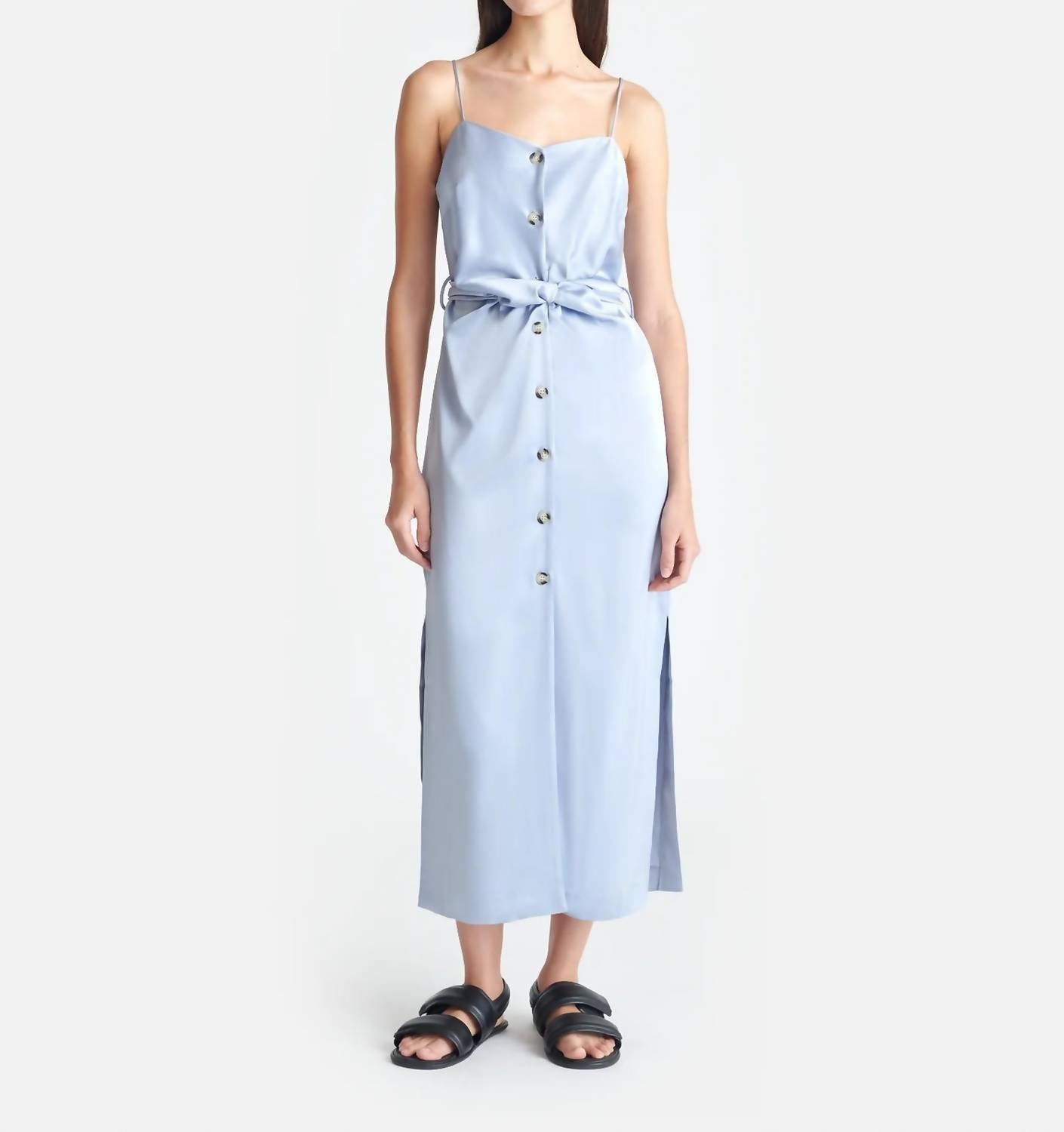 Nanushka - Women's Sayan Draped Slip Satin Midi Dress