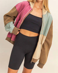 Hyfve - Mineral Washed Colorblock Jacket