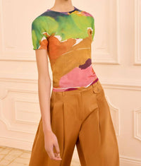 Ulla Johnson - Sana Short Sleeve Knit Top