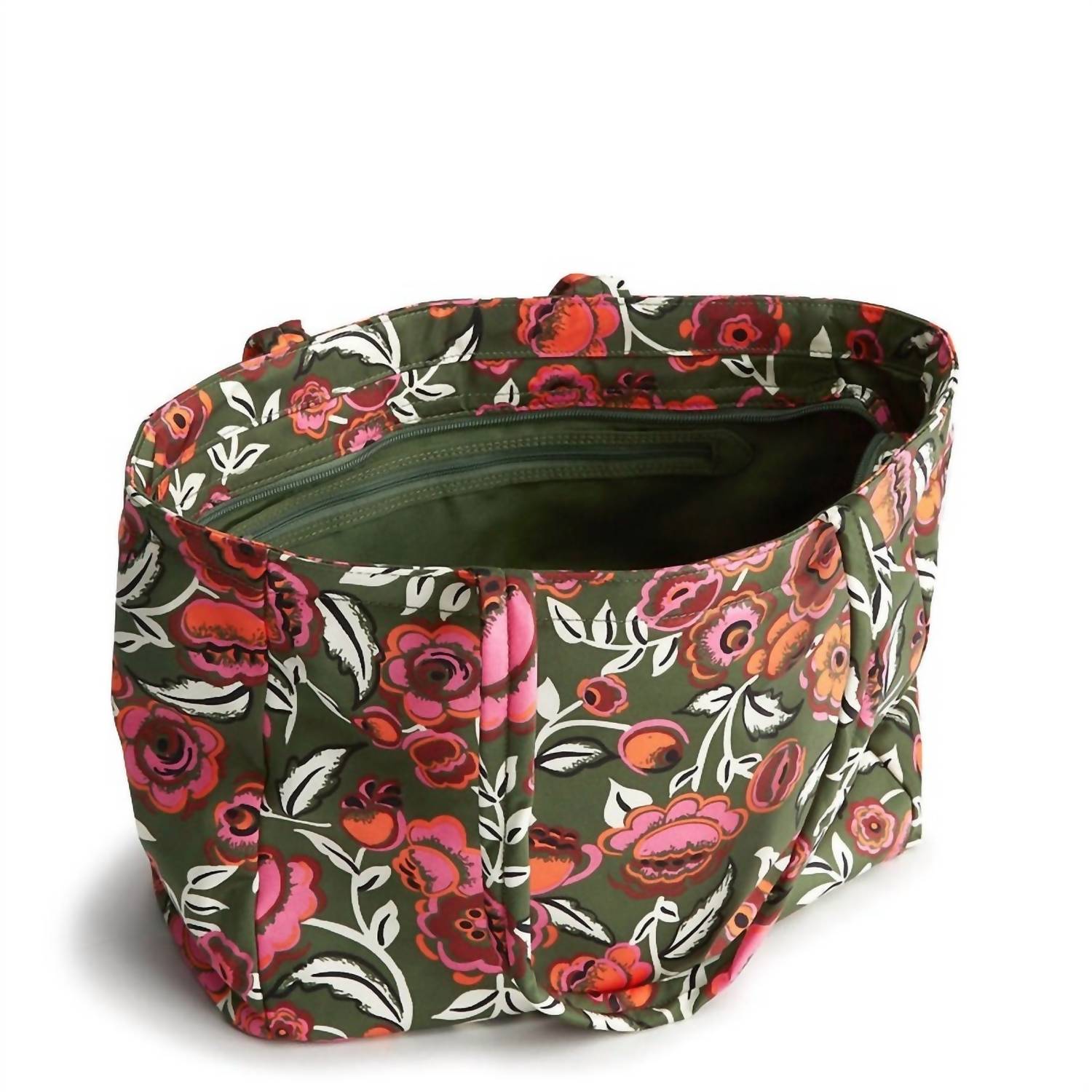 Vera Bradley Women's Original Tote Bag in bubbly flowers green - women's bag - alternate view