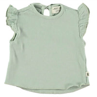 Petit Indi - Girl's Sage Ruffle Top