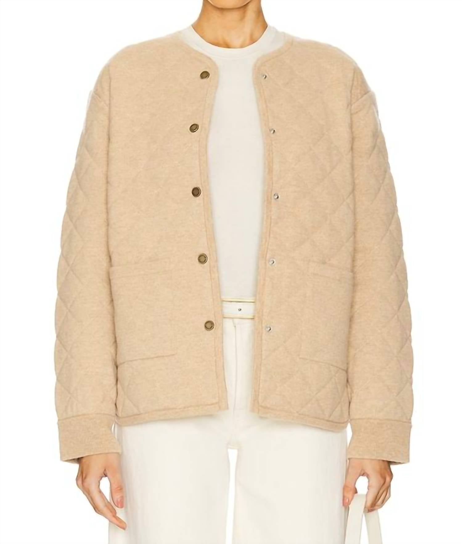 Guest In Residence - Quilted Liner Jacket in Cashmere Blend