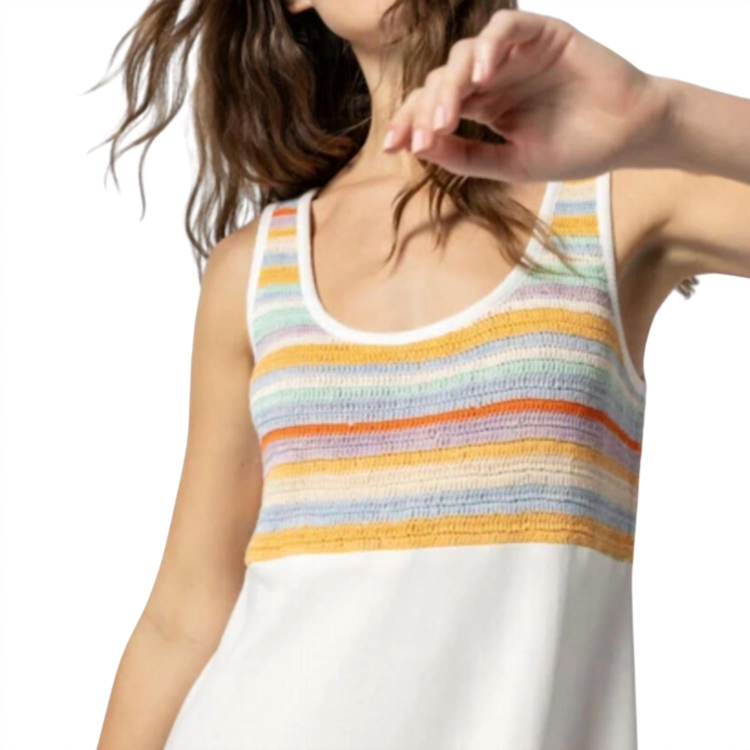 Lilla P - Women's Crochet Insert Maxi Dress