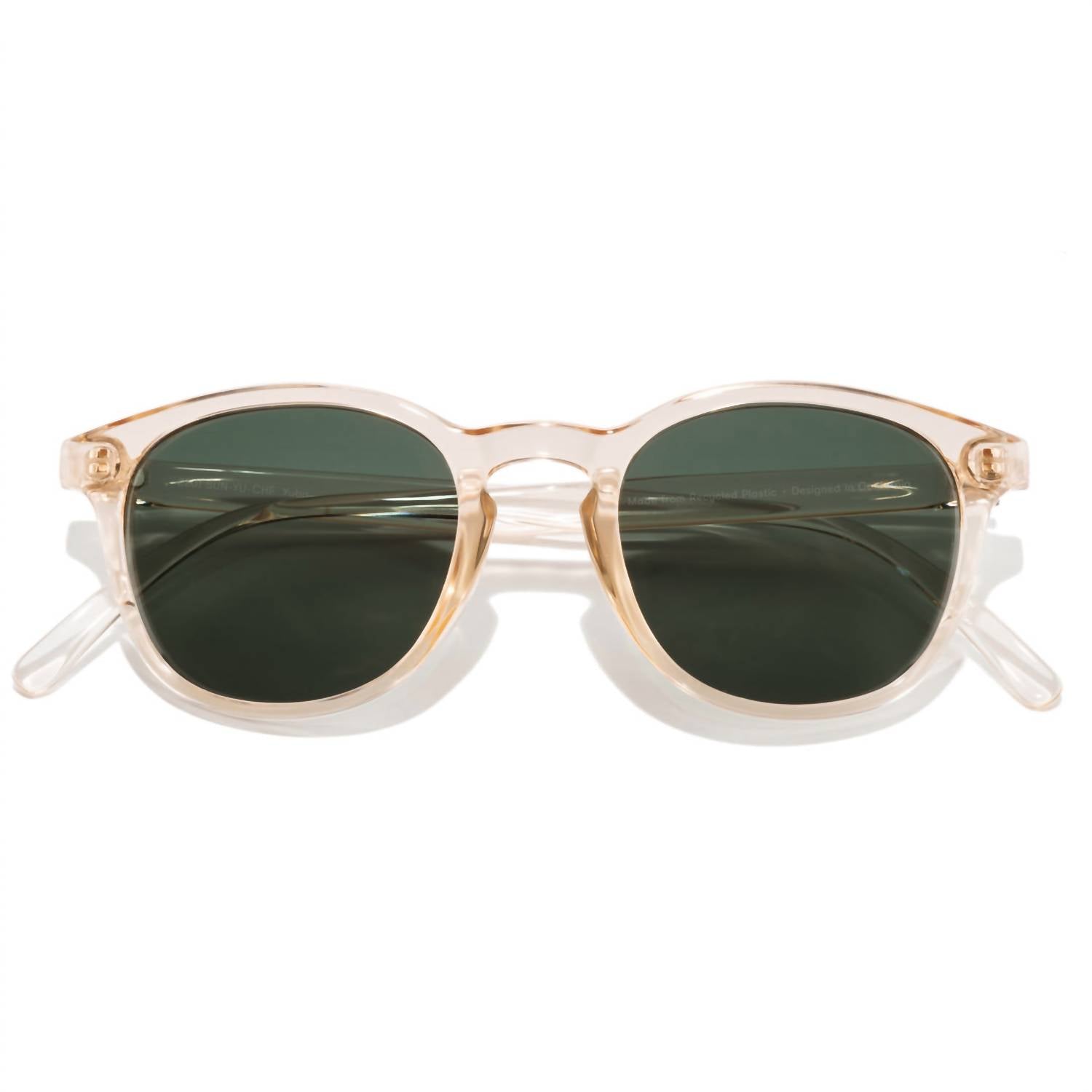 Sunski Women's Yuba Polarized Sunglasses in champagne forest - women's accessory - detail view