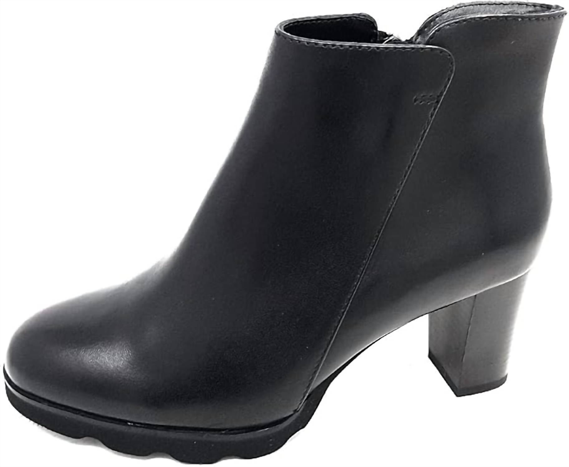 Regarde Le Ciel Women's Patricia Heeled Booties in delice black - women's shoe